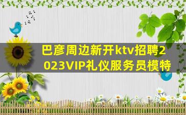 巴彦周边新开ktv招聘2023VIP礼仪服务员模特